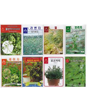 허브씨앗 13종 스피아민트 히솝 케모마일 켓닙 마조람 라벤다 스위트바질 로즈마리 씨앗 (,)