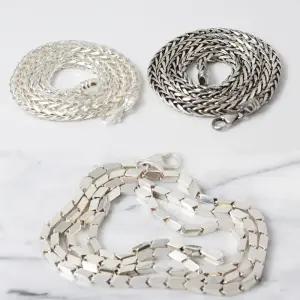 여자 남자 은목걸이줄 925 실버 체인 순은 목걸이