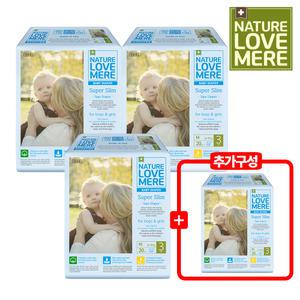 네이쳐러브메레 슈퍼슬림 밴드기저귀 중형 20매 3팩 + (Gift) 1팩 더 총 4팩