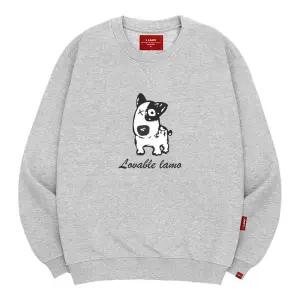 엘라모 3M 러버블도그 맨투맨 남녀공용 빅사이즈 S~4XL