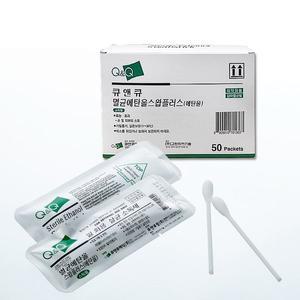 큐앤큐 멸균 에탄올 스틱스왑 50포(100개) 알콜 소독면봉
