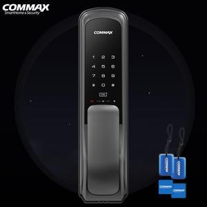 코맥스 CDL-605P 푸시풀 무타공도어락 현관문 스마트 디지털 손잡이 주키 현관도어락 번호키 전자키