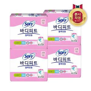 [엘지생활건강]쏘피 바디피트 볼록맞춤 소형 16P X 4개