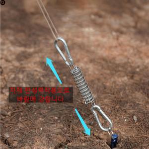 사파 고강도 고탄성 17cm 캠핑 텐트 스프링 버클 옥외천막 충격흡수1p 2 p 4p 택1