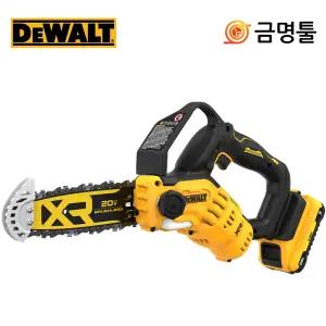 디월트 DCMPS520P2 충전체인톱 20V 5.0AH 200mm BL모터 무선 톱