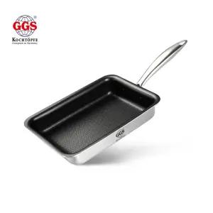 독일 GGS 통3중 애터나코팅 인덕션스탠 사각프라이팬 21cm*14cm 계란말이팬 구이팬
