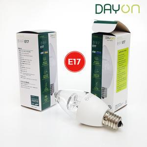 데이온 LED촛대구 샹들리에전구 투명 집중형 E17 4W 전구색(2700K) 주광색(6500K)