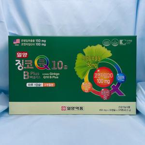 일양 징코큐텐 비플러스 90캡슐 징코Q10 기억력 혈행개선