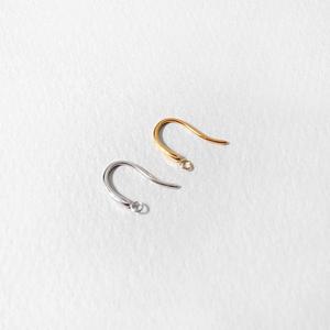 싼비즈 [8-463-04]써지컬스틸 귀걸이 커브훅이어링 10x12mm ,1쌍(2개)