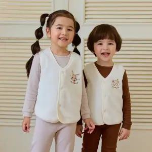 [보리보리/아이숲]토끼곰 벨로아 단조끼