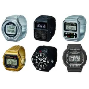 카시오 시계 컬렉션 반지 CASIO 모형 6종 세트