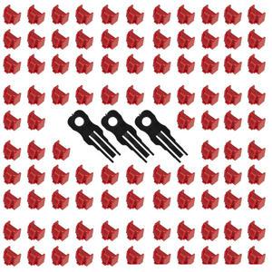 DUNIDEN 랜 포트락 rj45 잠금장치 LAN3100RD 레드 키3개 알100개