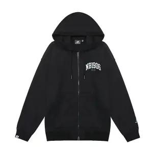 NB 뉴발란스 그래픽 1906 프렌치테리 남성 여성 공용 후드집업 후드자켓 후디 블랙 NBMDD23123-19