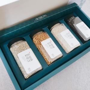 [해남미소] (주)다올 잡곡 4종세트(검정찰보리/찰보리/귀리/찰흑미 각450g)
