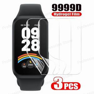 Xiaomi 스마트 밴드 9 용 3Pcs 액티브 소프트 하이드로 겔 보호 HD 필름 액세서리 Redmi Band 3