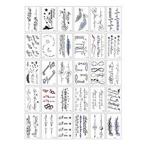타투스티커 E SET (30P) 팔 다리어깨 타투 스티커