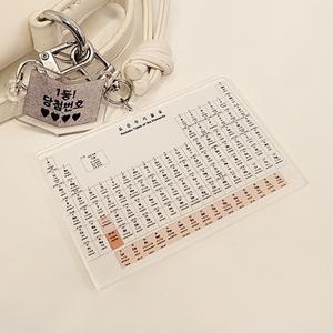 주기율표 아크릴 키링 쓸데없는 웃긴 선물 자동차 가방 열쇠 고리 투명 키 홀더 백참