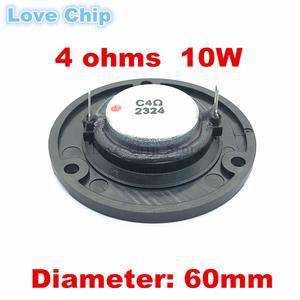 네오디뮴 트위터 스피커, 돔 실크 멤브레인 고음 스피커 유닛, 오디오 부품 DIY용, 직경 60mm, 6cm, 4 Ohm, 10W, 15W, 20W