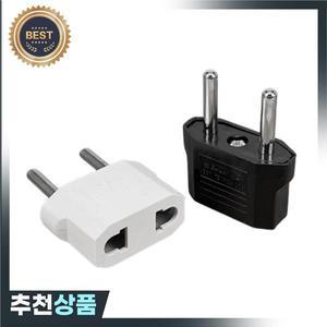4.0/4.8mm EU 플러그 어댑터 2 핀-EU 라운드 핀 소켓 입력 AC 110V-250V 10A 여행용 변환기 전원 220V