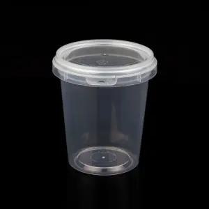 [BR] 컵타입 잠금용기 E-3103 SET (투명/PP/400ml) 500개 세트