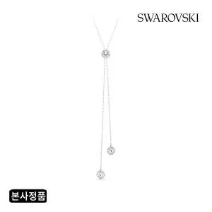 [스와로브스키](강남점)[본사정품/쇼핑백증정] Una 로듐 Y자형 목걸이 5733067