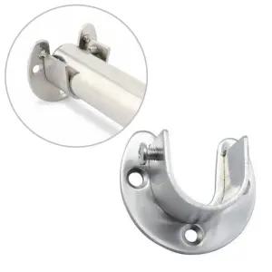 스텐 U형 옷봉소켓 옷걸이봉 받침대 브라켓 25mm U소켓 옷봉소켓