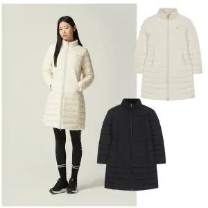 [르꼬끄](강남점)[이월][70% OFF] 우먼스 에슬레저 장기장 경량 다운 BLK / QN422ODJO2