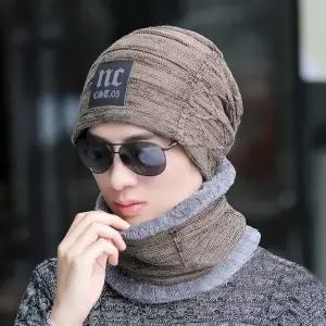 고품질 남성 겨울 모자 비니 털모자 코디 넥워머 세트 용품 남자패션모자 남성비니 스키악세사리 (W5697A0)
