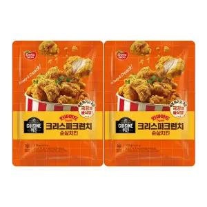 [소비기한 임박] 동원 퀴진 인싸이드 크리스피크런치 순살치킨 370g, 2개