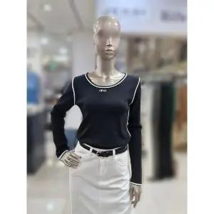 [제시뉴욕] 세이브존04 라인 배색 로고 니트 티셔츠 AD85KO6170KO (S40951276)
