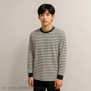 [롯데백화점]유솔 UNI 싱글 STRIPE 에센셜 티셔츠 (2컬러) ULLA25S01