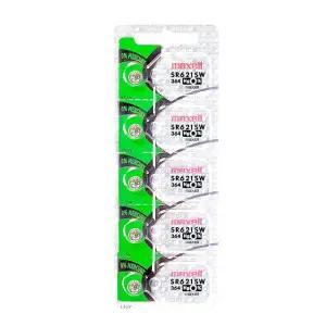 Maxell Watch Battery 버튼 셀 SR621SW SR-621SW 364 (5팩) 649877