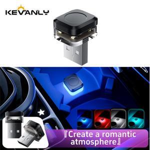 자동차 USB LED 조명 분위기 라이트 플러그 플레이   LED 인테리어 분위기 조명  자동 독서 라이트 장식