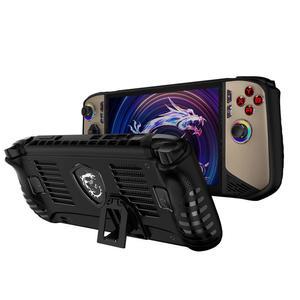 MSI 클로 8 AI+ 8인치 게임 콘솔용 월리오카 보호 케이스, 인체공학적 그립이 있는 TPU 커버 - 충돌 방지 및 미끄럼 방지(블랙)
