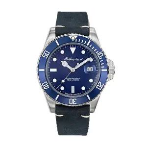 [MATHEY-TISSOT(메티티솟)]메티티솟 H901ALBU 메티 빈티지 블루 남성 가죽 시계