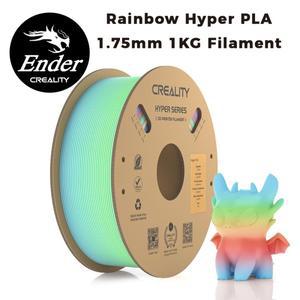Creality Hyper PLA 레인보우 필라멘트 1.75mm 1KG FDM 프린터용 멀티 컬러 그라데이션 고속 인쇄 재료