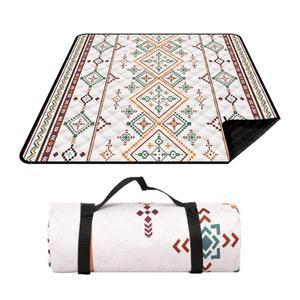 방수 피크닉 담요 200x200CM 대형 해변 야외 매트 캠핑용 운반 손잡이가 있는