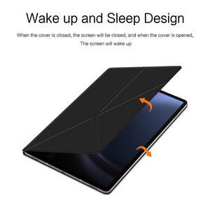 삼성 갤럭시 탭 S8 플러스 S7 FE S9 12.4 11 10.9 울트라 스마트 북 커버 케이스 용 마그네틱
