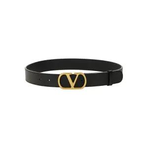발렌티노 가라바니 여성 블랙 VLOGO SIGNATURE 정장 벨트 6W2T0SM3IYR0NO