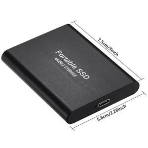 1pc 노트북 하드 드라이브 고속 2TB 4TB 8TB 16TB 휴대용 SSD 외부 모바일 솔리드 스테이트