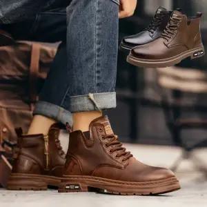[모로엠] 남성 하이탑 마틴 부츠 슈즈 LD-SE-QBM198