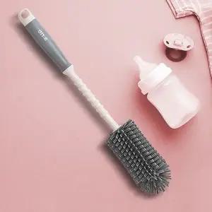 [골드스마일]납작모 물병솔 젖병세척솔 실리콘젖병솔 텀블러브러쉬