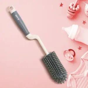 [골드스마일]납작모 실리콘젖병솔 텀블러세척솔 병닦는솔 물병솔 실리콘세척솔