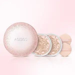 [쿠폰40%+7%묶음할인+증정]에이지투웨니스 뉴오리지널 스파클 에디션 핑크 케이스+리필 2개+클렌징티슈 10매