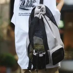 남성 캐주얼 네트망사 스포츠 배낭