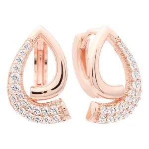 [오노마] ONM 14K 금침 로즈골드 원터치링 큐빅 물방울 링