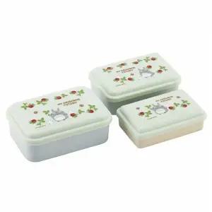 [골드스마일]토토로 산딸기 사각 보존 용기 3P 세트