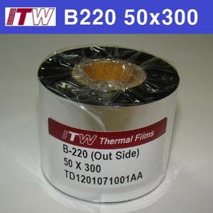ITW B-220/B220(왁스) 50x300  1롤/바코드리본 먹지