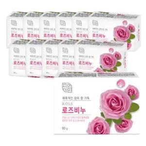 무궁화 자연미인 로즈비누 90g x 12개