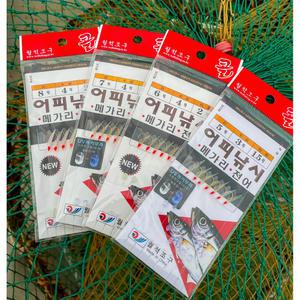 월척조구 어피낚시7본바늘카드채비/고등어/전어/숭어